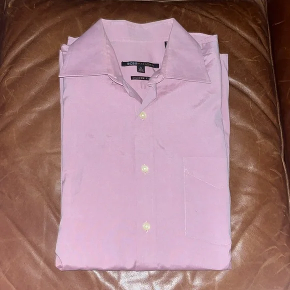 BCBG Men's Pink Button Down Shirt - Picture 1 of 8